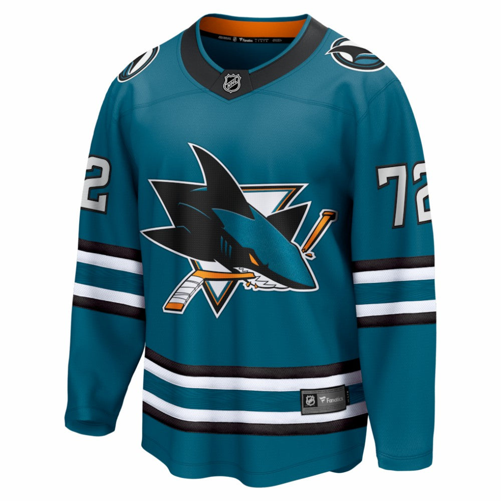 William Eklund San Jose Sharks Fanatics Home Breakaway Jersey - Teal - NHL 203789069