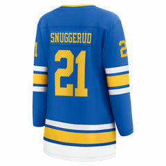 Jimmy Snuggerud St. Louis Blues Fanatics Women's Home Breakaway Jersey - Blue - NHL 203789072