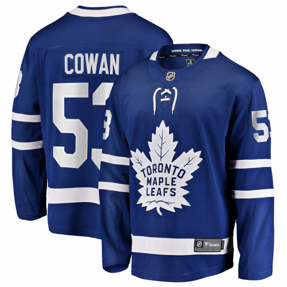 Easton Cowan Toronto Maple Leafs Fanatics Home Breakaway Jersey - Blue - NHL 203789073