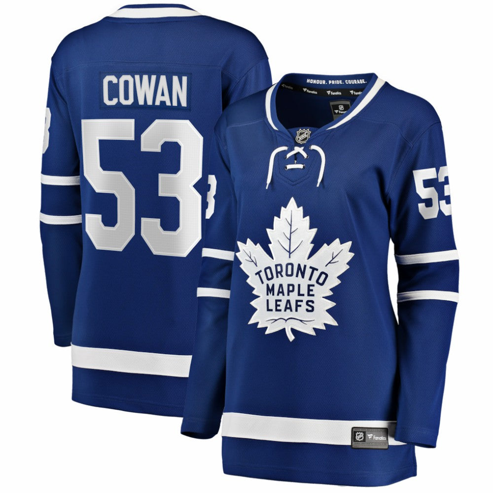 Easton Cowan Toronto Maple Leafs Indiana Women's Home Breakaway Jersey - Blue - NHL 203789074
