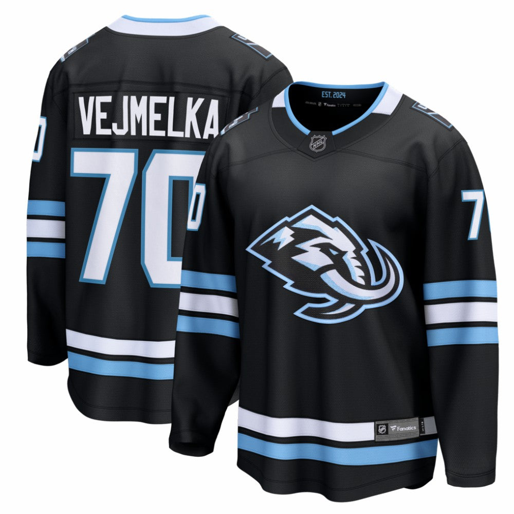Karel Vejmelka Utah Mammoth Fanatics Home Breakaway Jersey - Black - NHL 203789075