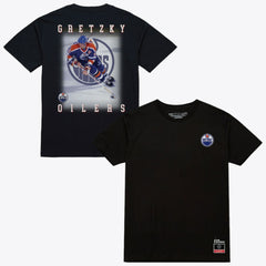 Wayne Gretzky Edmonton Oilers Mitchell & Ness Photo T-Shirt - Black - NHL 203789840