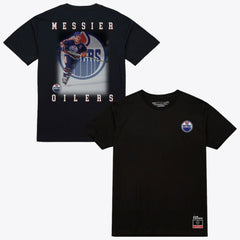Mark Messier Edmonton Oilers Mitchell & Ness Photo T-Shirt - Black - NHL 203789842