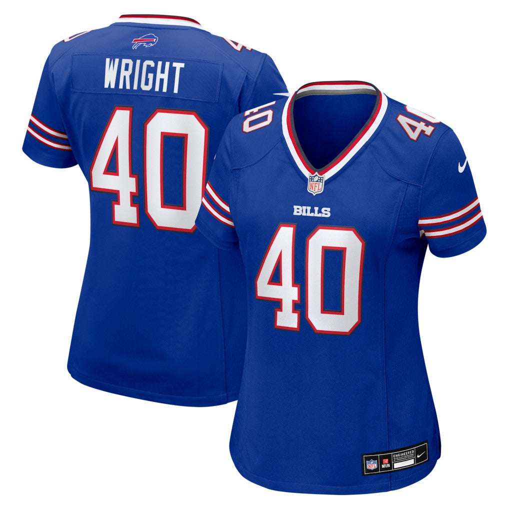 Nike Matthew Wright Buffalo Bills Women's Team Game Jersey Royal