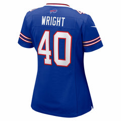 Nike Matthew Wright Buffalo Bills Women's Team Game Jersey Royal