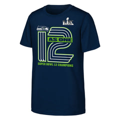 Fanatics Seattle Seahawks Youth Super Bowl LX Champions Hometown Collection T-Shirt College Navy
