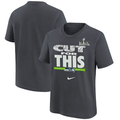 Nike Seattle Seahawks Youth Super Bowl LX Champions Parade T-Shirt Charcoal