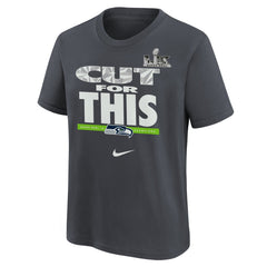 Nike Seattle Seahawks Youth Super Bowl LX Champions Parade T-Shirt Charcoal