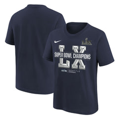 Nike Seattle Seahawks Youth Super Bowl LX Champions T-Shirt College Navy