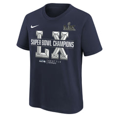 Nike Seattle Seahawks Youth Super Bowl LX Champions T-Shirt College Navy