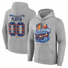 Tampa Bay Lightning 2026 NHL Stadium Series Personalized Name & Number Hoodie - Gray - NHL 203794845
