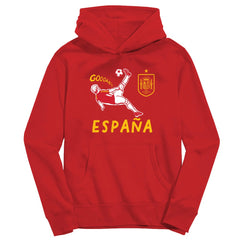 Spain National Team Vive La Fete Youth Chilena Style Hoodie Red