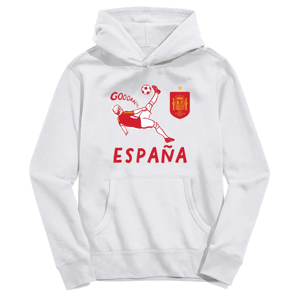 Spain National Team Vive La Fete Youth Chilena Style Hoodie White