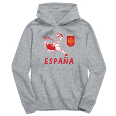 Spain National Team Vive La Fete Youth Chilena Style Hoodie Gray