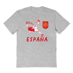 Spain National Team Vive La Fete Youth Chilena Style T-Shirt Gray