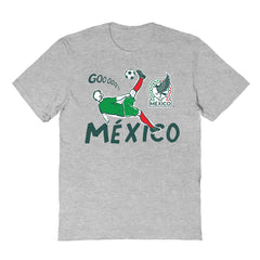 Mexico National Team Vive La Fete Youth Chilena Style T-Shirt Gray