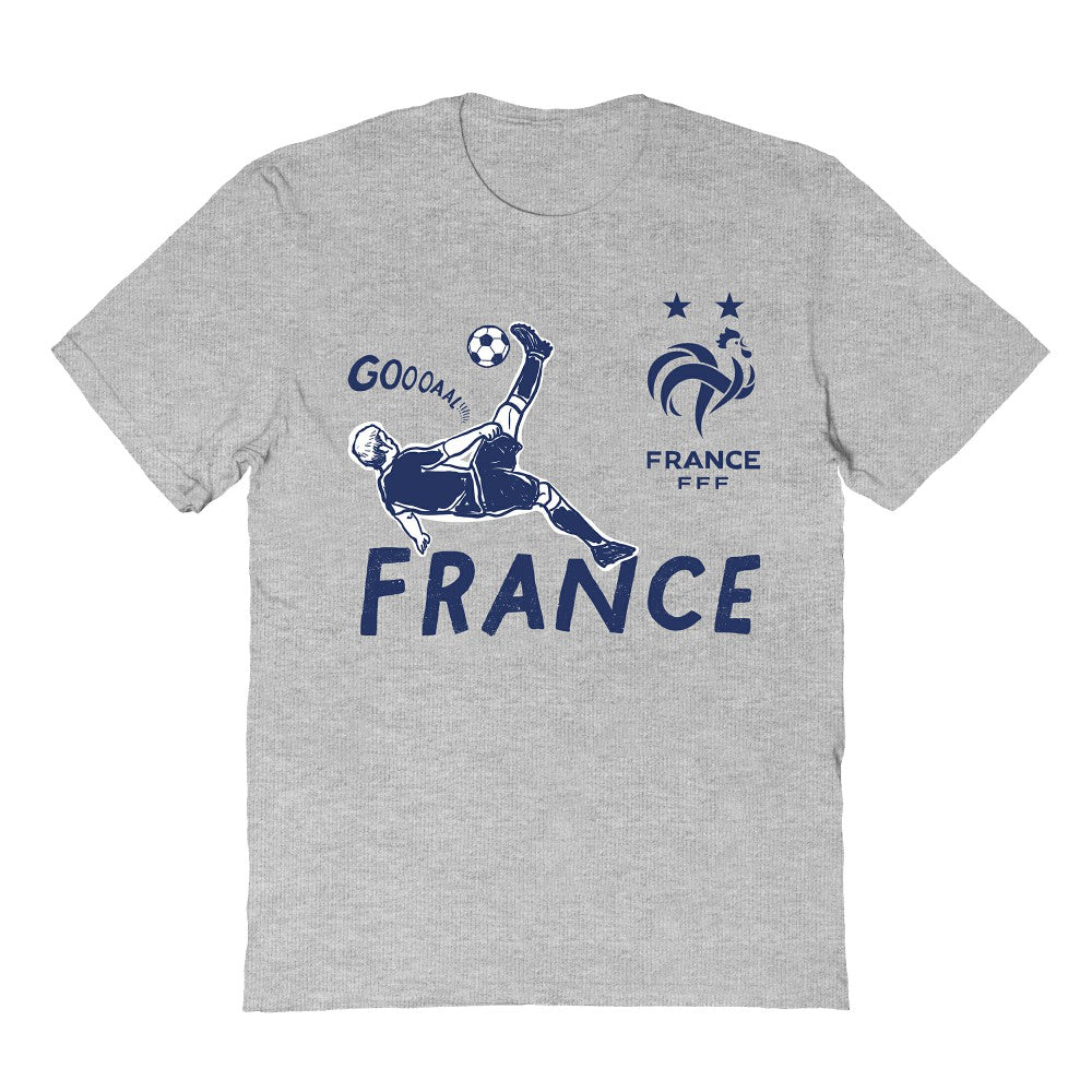 France National Team Vive La Fete Youth Chilena Style T-Shirt Gray