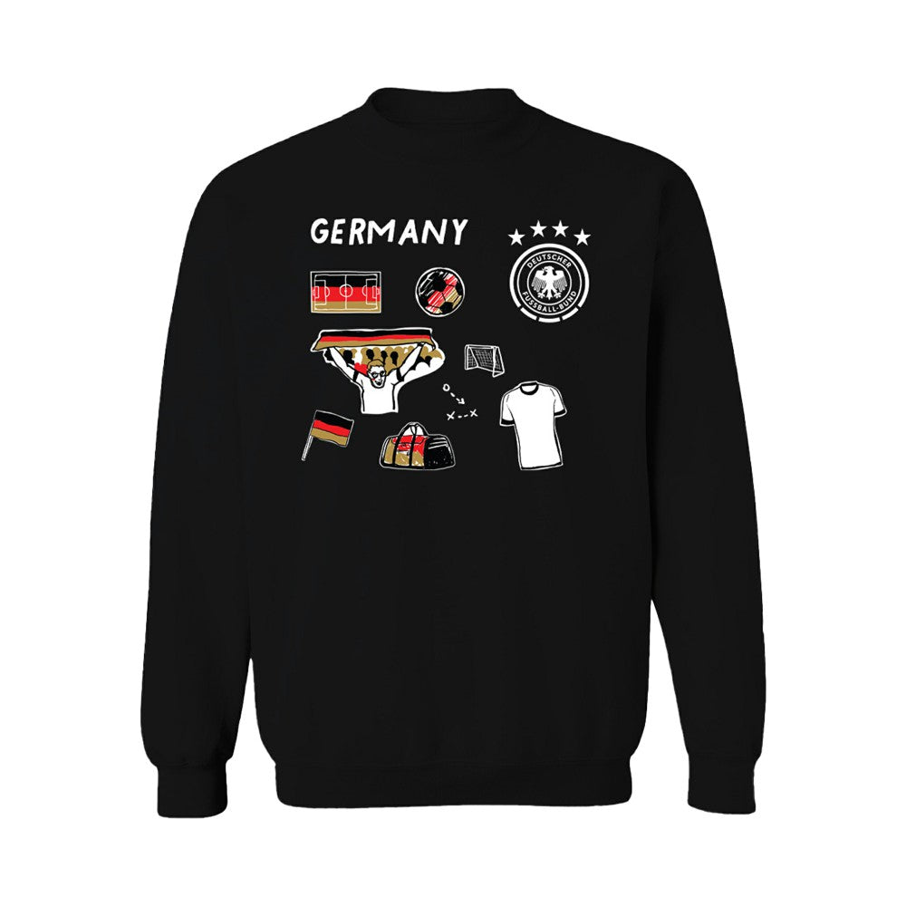 Germany National Team Vive La Fete Women's Impressions Icons Sweatshirt Black