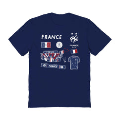 France National Team Vive La Fete Women's Impressions Icons T-Shirt Navy