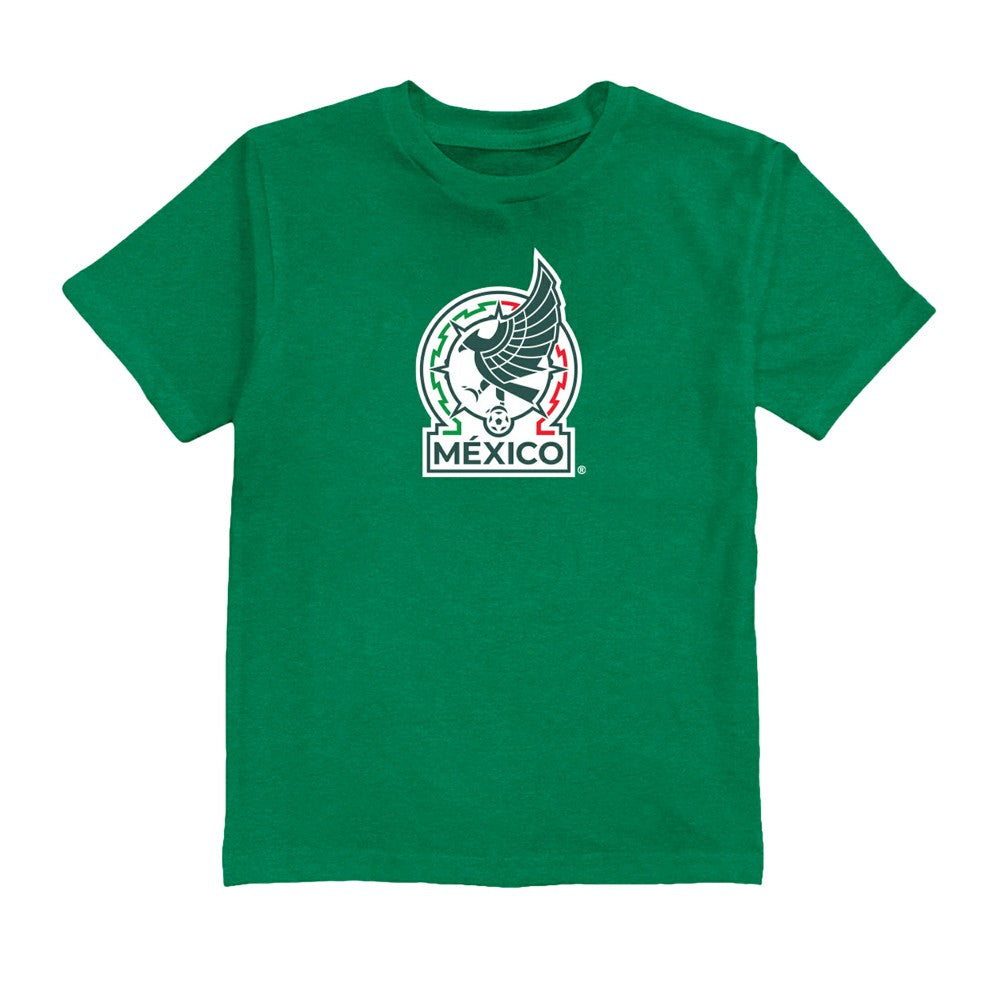 Santiago Gimenez Mexico National Team Vive La Fete Youth Player Name & Number Color Badge T-Shirt Green