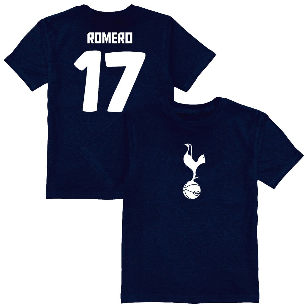 Cristian Romero Tottenham Hotspur Vive La Fete Youth Player Name & Number Color Badge T-Shirt Navy