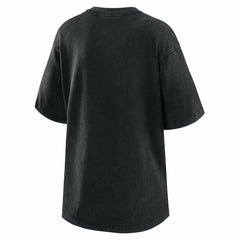 Milwaukee Brewers WEAR by Erin Andrews Women's Oversized Boyfriend T-Shirt - Black - MLB Lifestyle