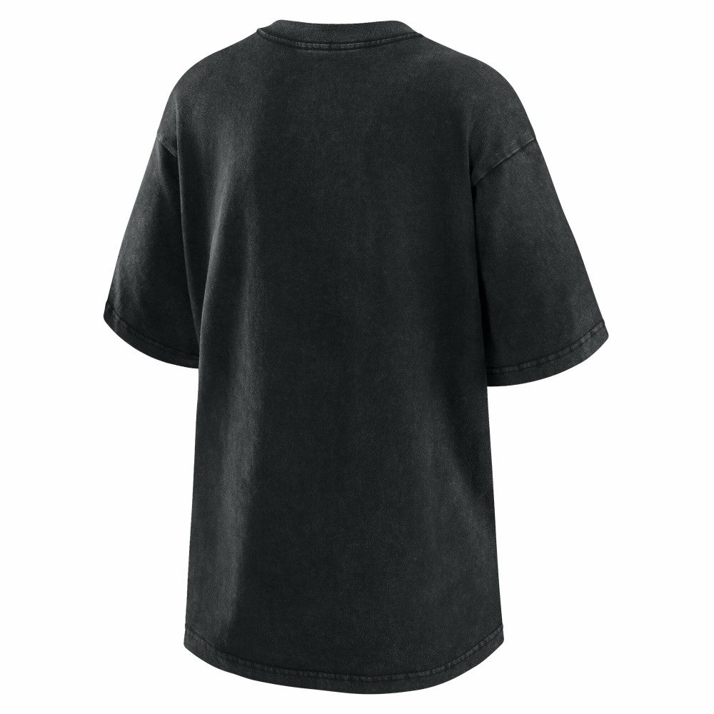 Cleveland Guardians WEAR by Erin Andrews Women's Oversized Boyfriend T-Shirt - Black - MLB Discount