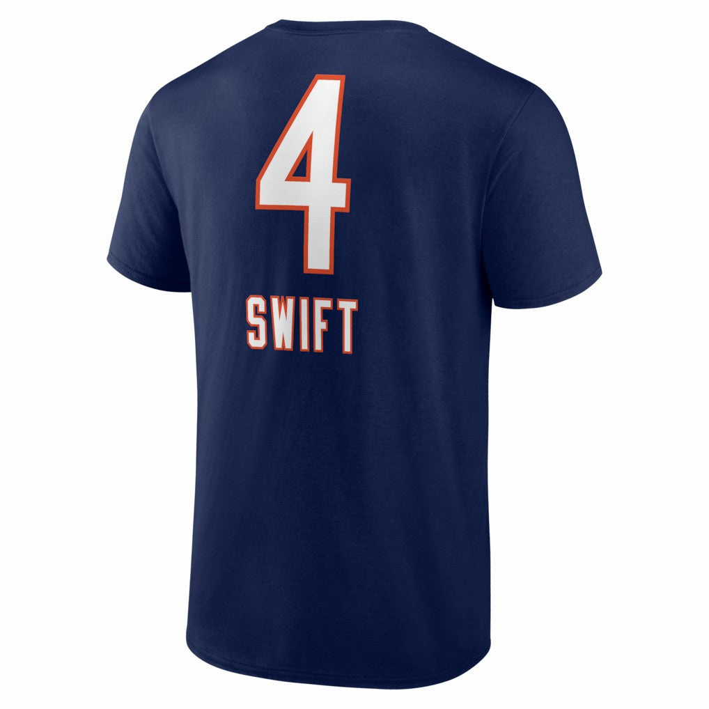 D'Andre Swift Chicago Bears Team Wordmark T-Shirt Navy