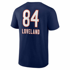 Colston Loveland Chicago Bears Team Wordmark T-Shirt Navy