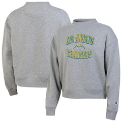 Los Angeles Chargers Champion Women's Triumph Tri-Blend Sweatshirt Gray