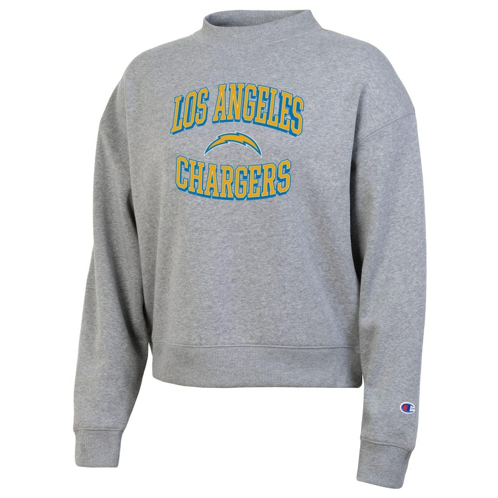 Los Angeles Chargers Champion Women's Triumph Tri-Blend Sweatshirt Gray