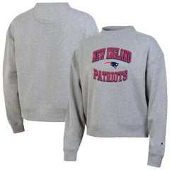 New England Patriots Champion Women's Triumph Tri-Blend Sweatshirt Gray