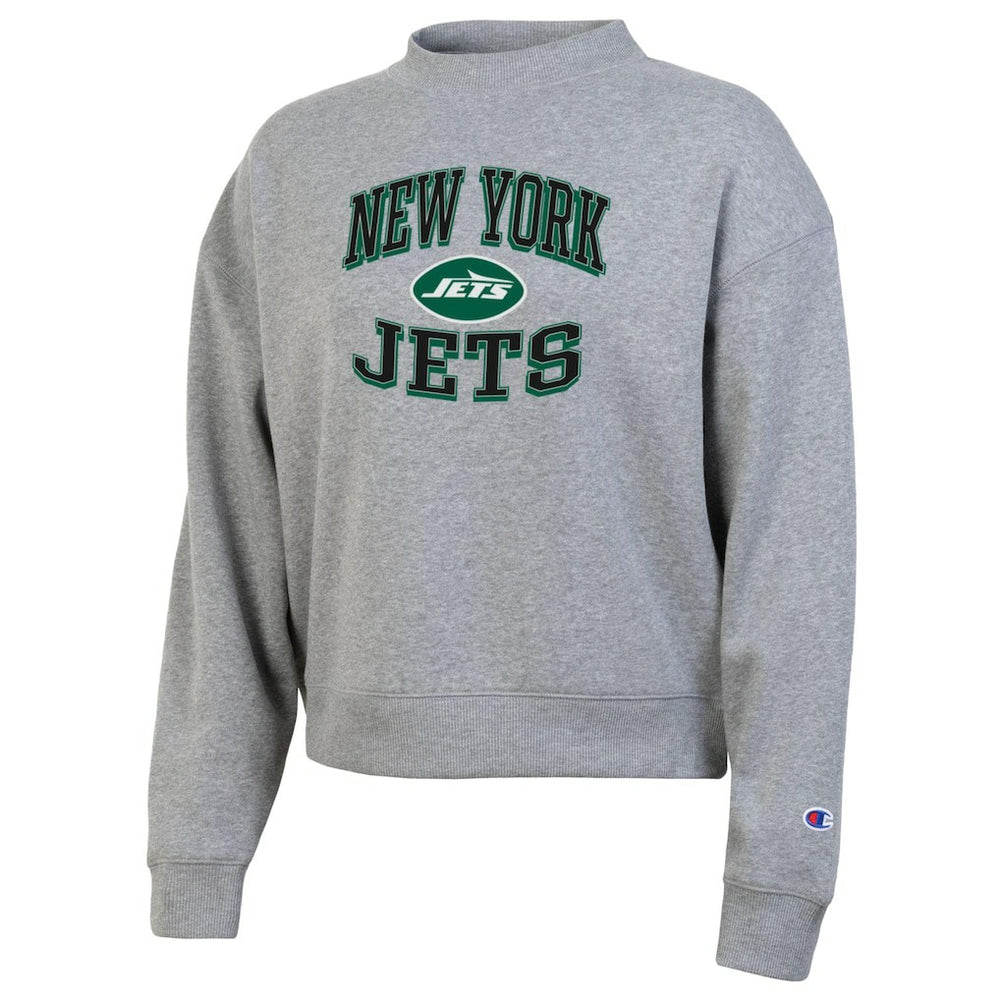 New York Jets Champion Women's Triumph Tri-Blend Sweatshirt Gray