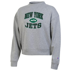 New York Jets Champion Women's Triumph Tri-Blend Sweatshirt Gray