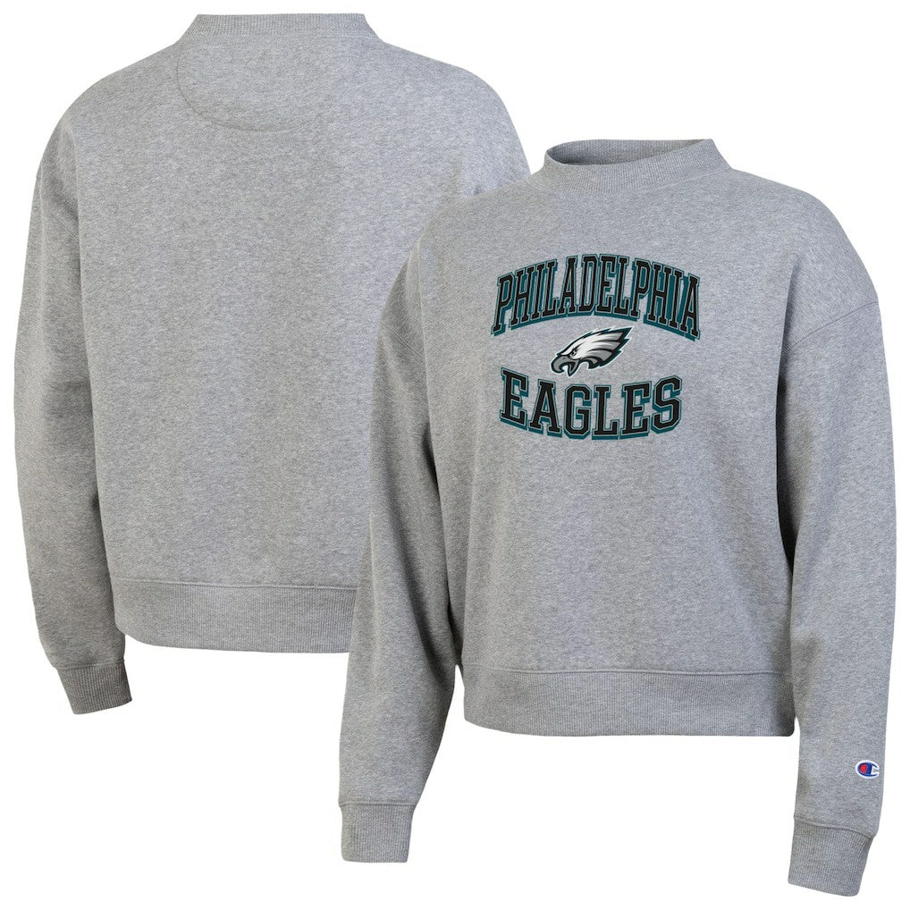 Philadelphia Eagles Champion Women's Triumph Tri-Blend Sweatshirt Gray