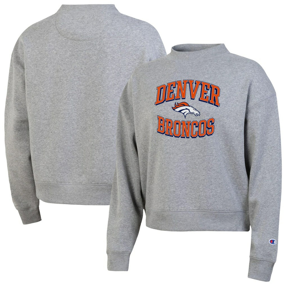 Denver Broncos Champion Women's Triumph Tri-Blend Sweatshirt Gray