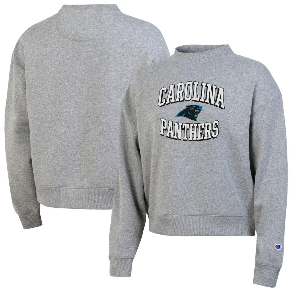 Carolina Panthers Champion Women's Triumph Tri-Blend Sweatshirt Gray