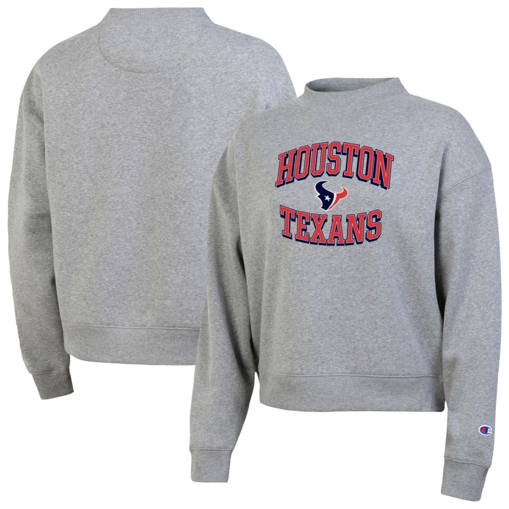 Houston Texans Champion Women's Triumph Tri-Blend Sweatshirt Gray