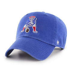 47 brand New England Patriots '47 Throwback Clean Up Adjustable Hat Royal