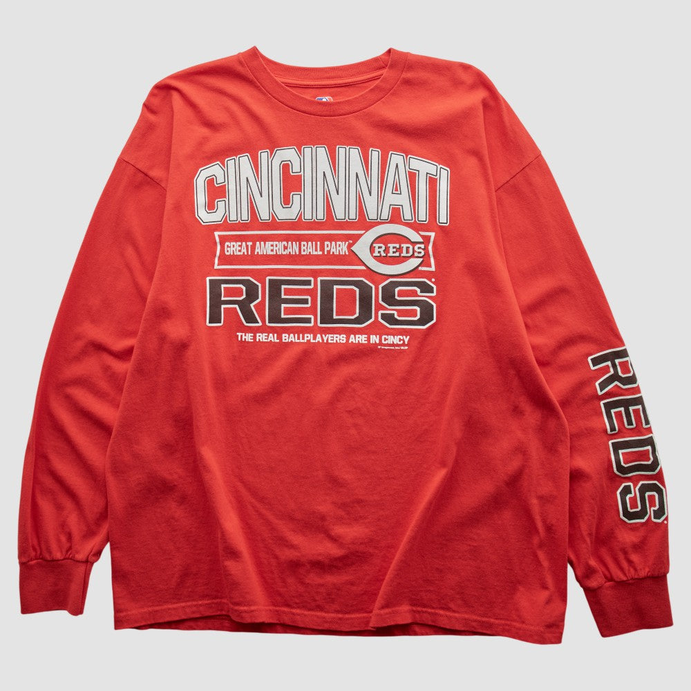 Cincinnati Reds Genuine Merchandise 2000s Long Sleeve T-shirt - Red - XVintage - Fanatics Lifestyle