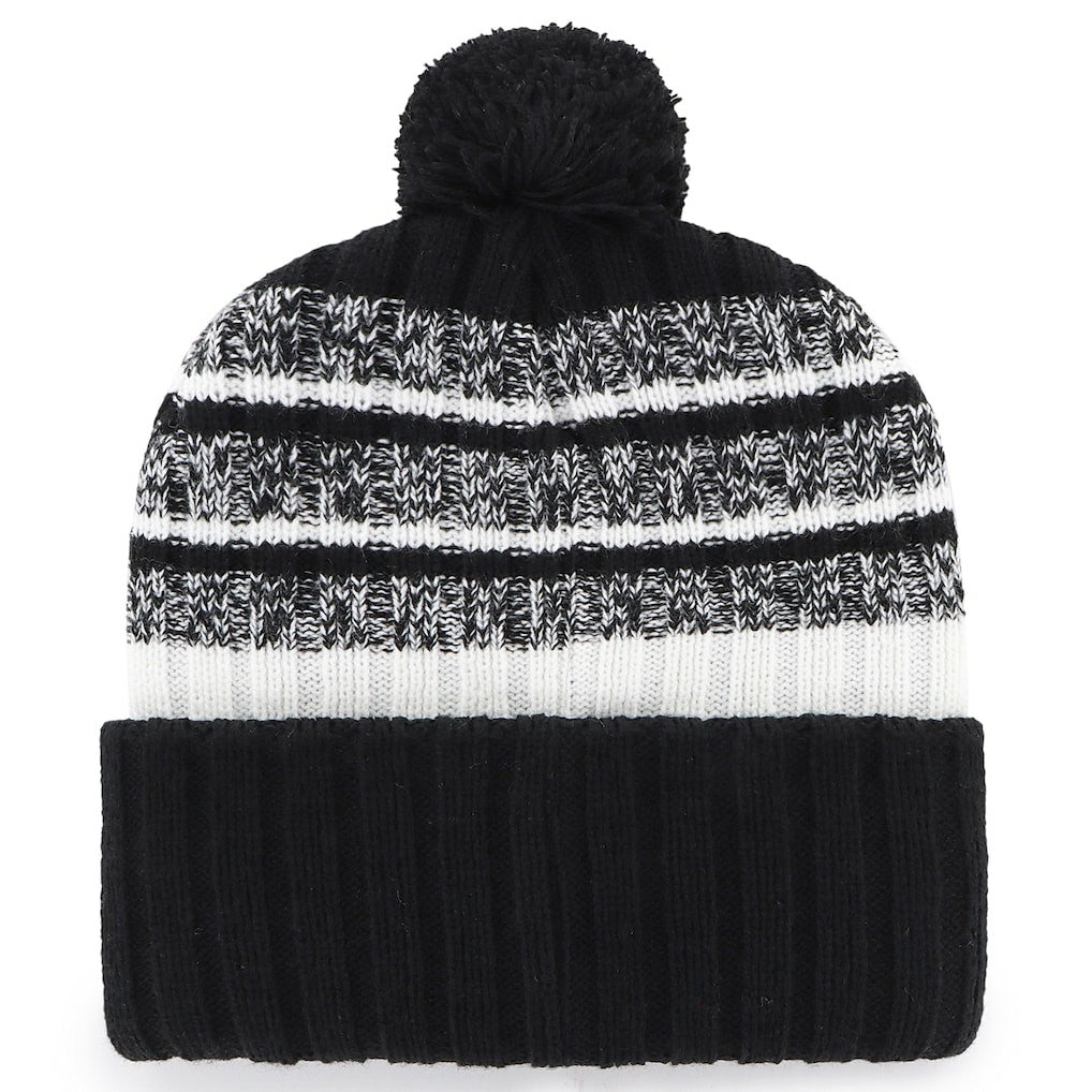 New England Patriots '47 2025 AFC Champions Tavern Cuffed Knit Hat with Pom Black