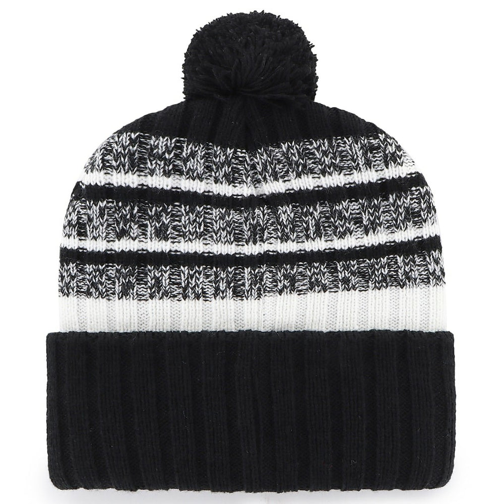 New England Patriots '47 2025 AFC Champions Tavern Cuffed Knit Hat with Pom Black