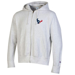 Houston Texans Champion Reverse Weave Full-Zip Hoodie Gray