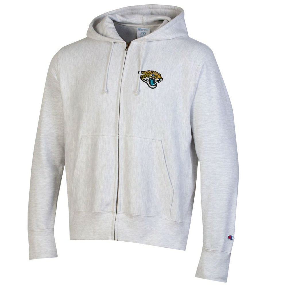Jacksonville Jaguars Champion Reverse Weave Full-Zip Hoodie Gray