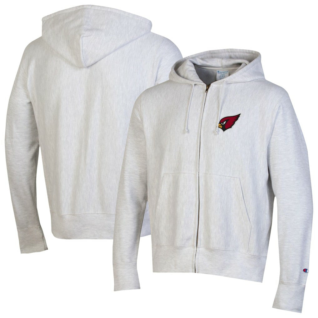 Arizona Cardinals Champion Reverse Weave Full-Zip Hoodie Gray