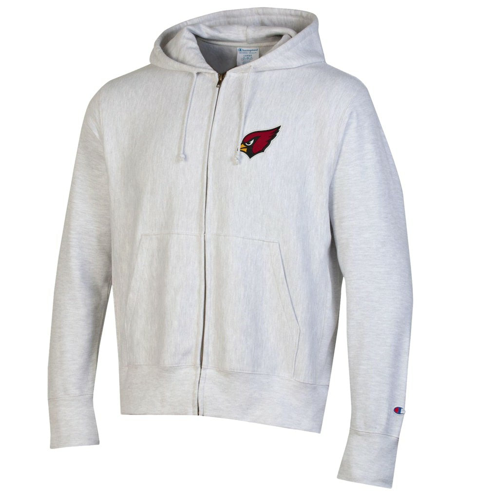 Arizona Cardinals Champion Reverse Weave Full-Zip Hoodie Gray