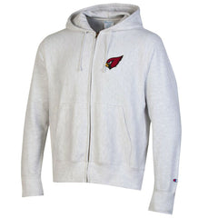 Arizona Cardinals Champion Reverse Weave Full-Zip Hoodie Gray