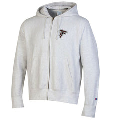 Atlanta Falcons Champion Reverse Weave Full-Zip Hoodie Gray