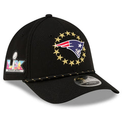New England Patriots New Era Super Bowl LX 39THIRTY M-Crown Rope Flex Hat Black