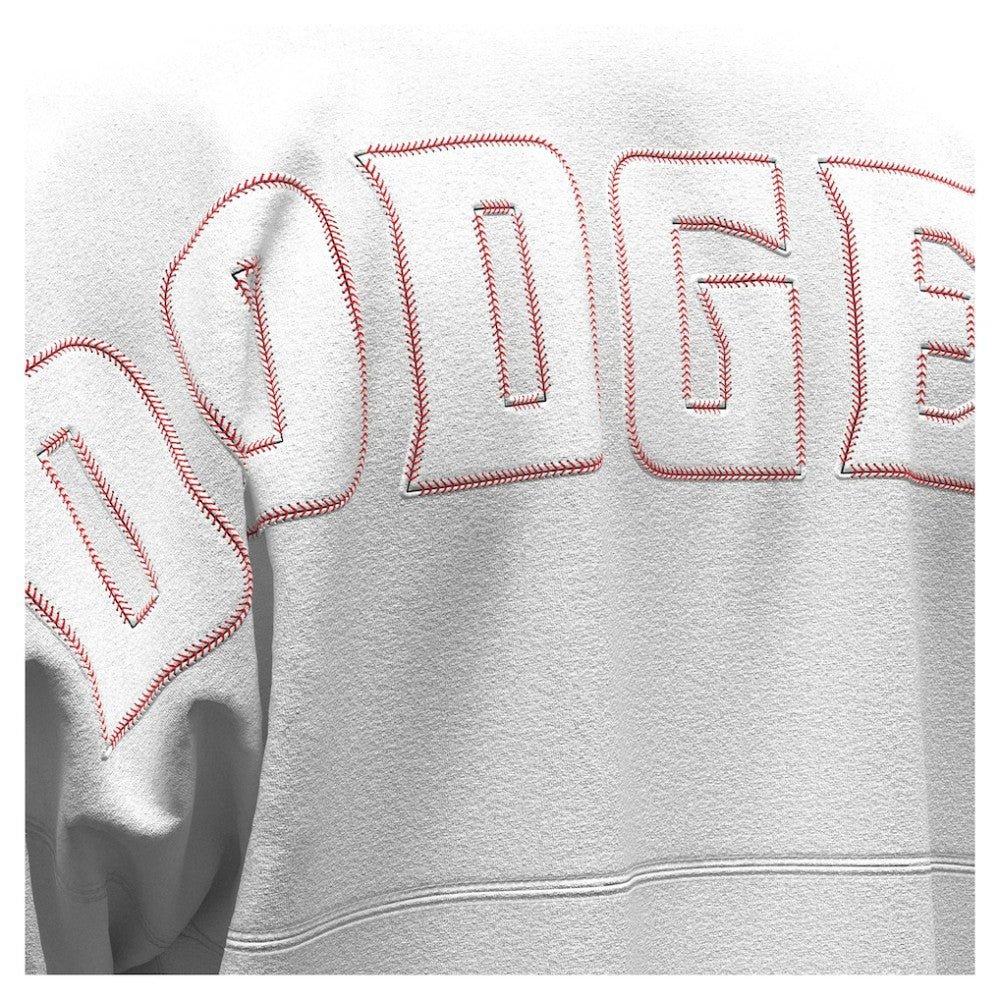 Los Angeles Dodgers Fanatics Women's Baseball Stitch Spirit Jersey Long Sleeve T-Shirt - White - Fanatics Online